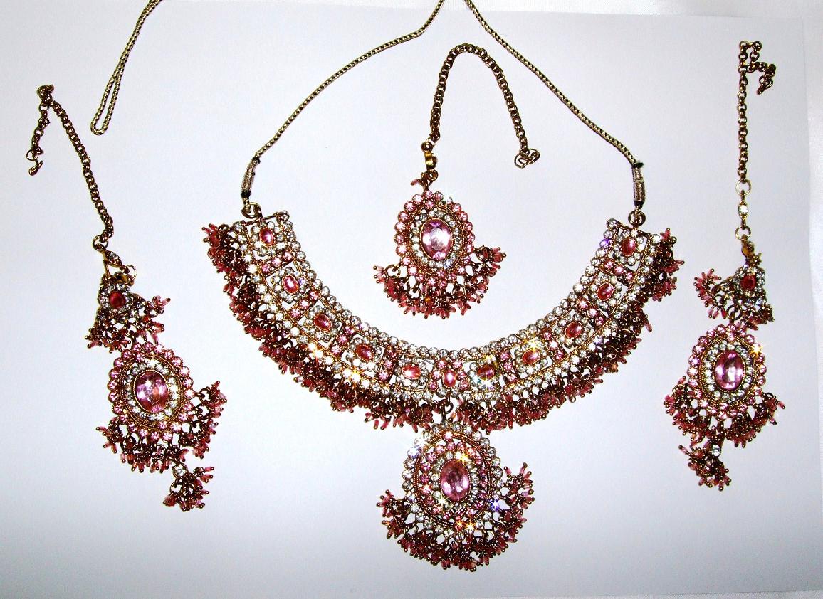Baby Pink Indian Jewellery Set